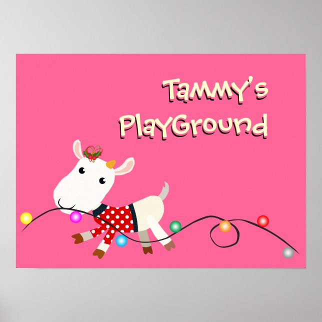 Bed Room Poster nyfödd Baby Gift (Framsidan)