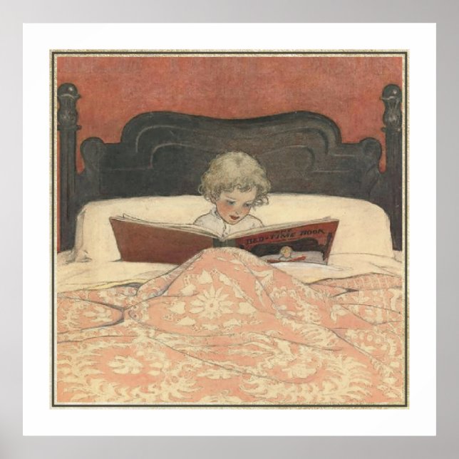 Bed-Time Bok av Jessie Willcox Smith Poster (Framsidan)