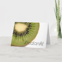 Bedankt - Tack på nederländska med Kiwi-frukt