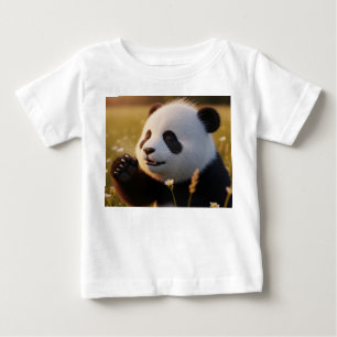 Bedårande 3D-porträtt av baby panda som nyser T Shirt