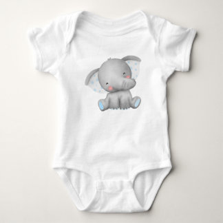 Bedårande akvarellbebis elefant t shirt