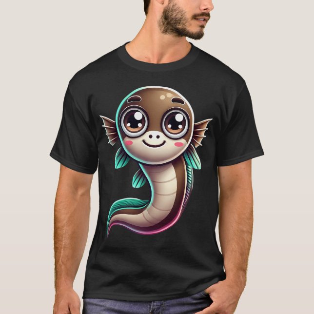Bedårande ålbrosme fisk t shirt (Framsida)