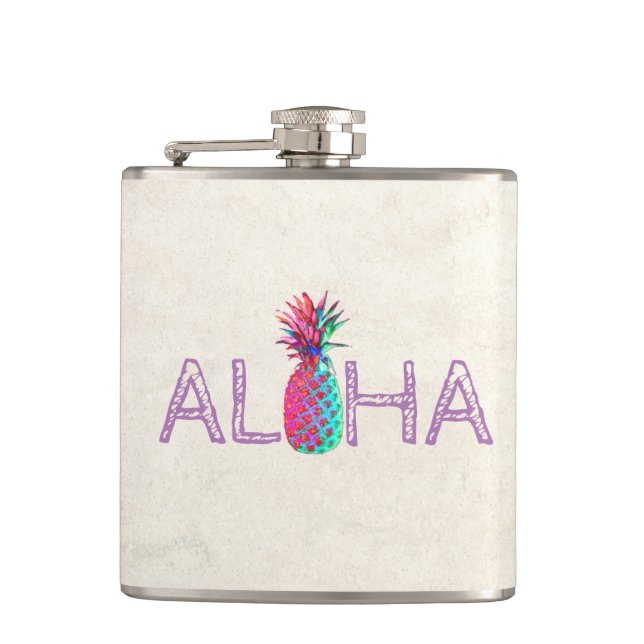 Bedårande Aloha Hawaiiansk Ananas Fickplunta (Framsidan)