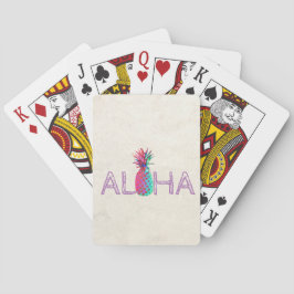 Bedårande Aloha Hawaiiansk Ananas Spelkort