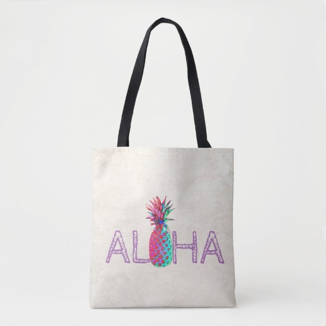 Bedårande Aloha Hawaiiansk Ananas Tygkasse (Framsida)