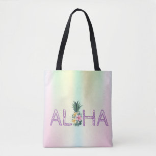 Bedårande Aloha Hawaiianska Ananas Blommor Färggla Tygkasse