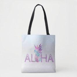 Bedårande Aloha Hawaiisk Ananas, Silver Tygkasse