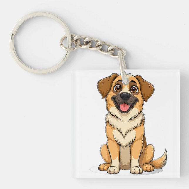 Bedårande Anatolisk Herde Tecknad Hund (Framsidan)