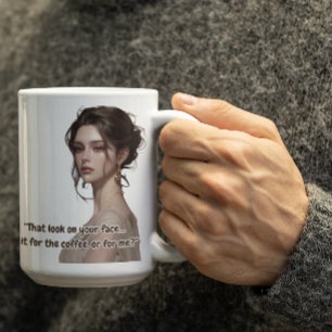 Bedårande animeflicka kaffemugg
