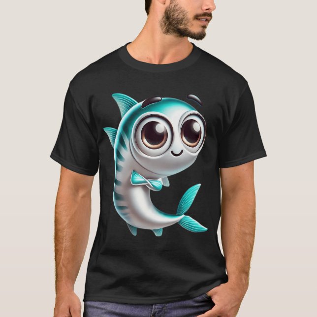 Bedårande ansjovis fisk t shirt (Framsida)