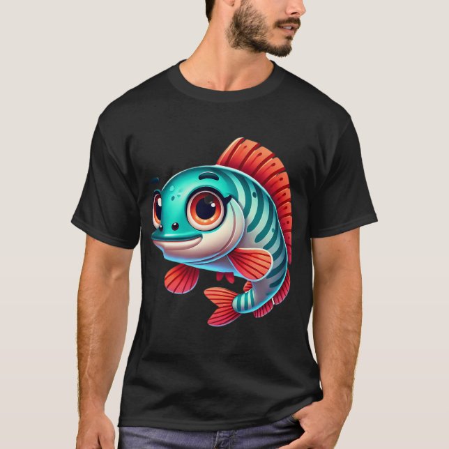 Bedårande Arapaima Fisk T Shirt (Framsida)