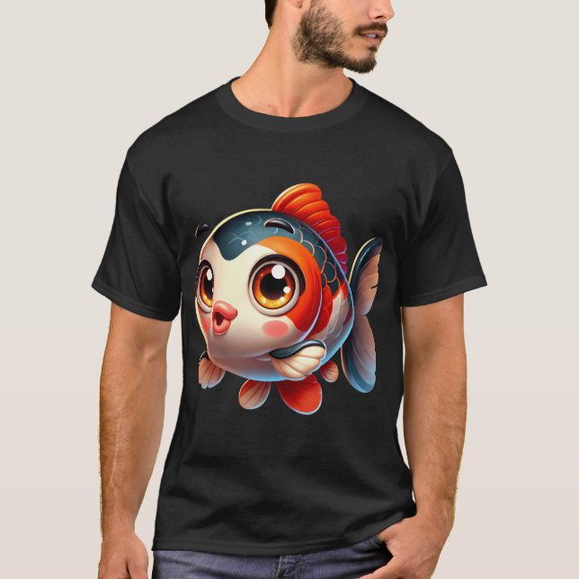 Bedårande asiatisk karp t shirt (Framsida)