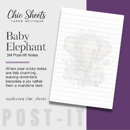 Bedårande Baby Elefant 3M Post-it® Noteringar Post-it Block
