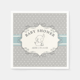 Bedårande baby elefant | Barnkalas Pappersservett