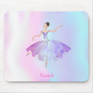 Bedårande ballerina holografisk musmatta