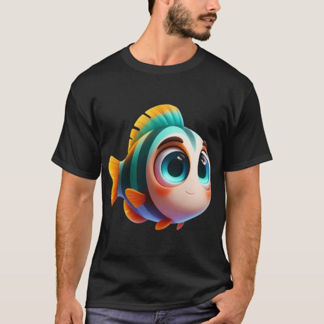 Bedårande Barb Fisk T Shirt (Framsida)