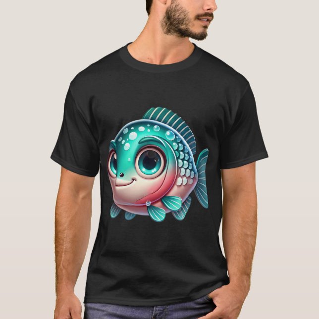 Bedårande Barramundifisk T Shirt (Framsida)