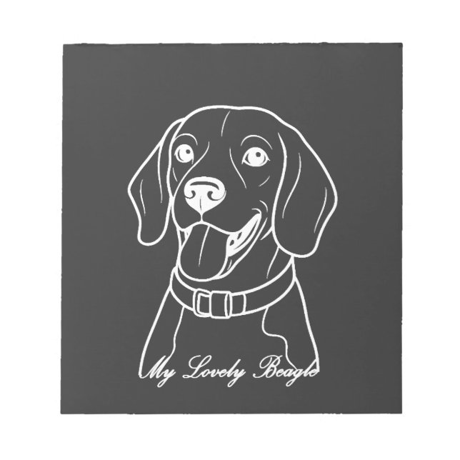 Bedårande Beagle Anteckningsblock (Framsida)
