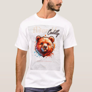 Bedårande Björn T-Shirt i Vattenfärg – Söt Handmål