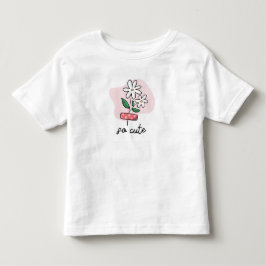 Bedårande blomma för småbarns t-shirt | Söt barnkl