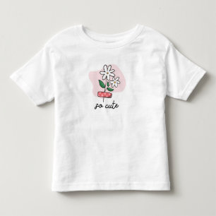 Bedårande blomma för småbarns t-shirt Söt barnkl