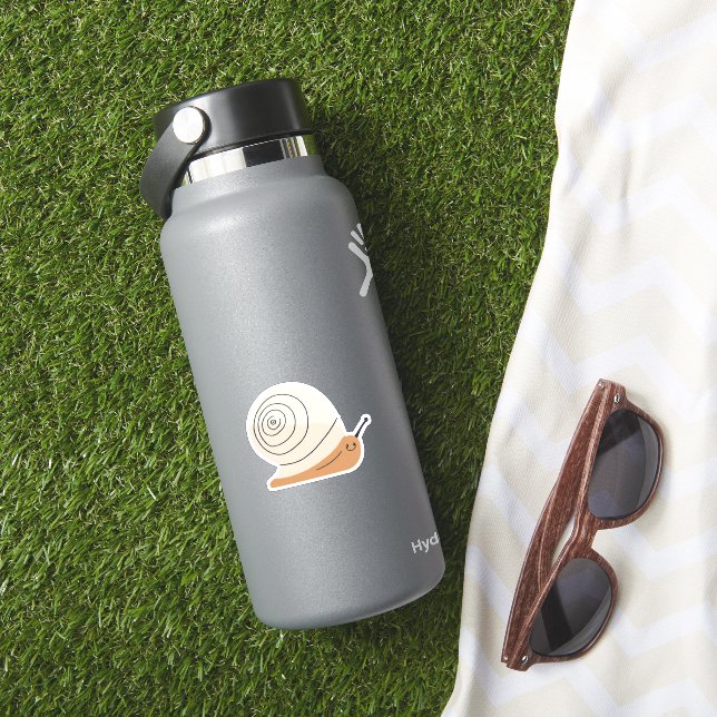 Bedårande Brun Snigel Klistermärken (HydroFlask Insitu)