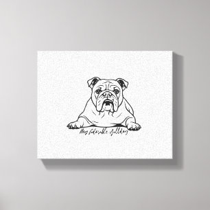 Bedårande Bulldog Canvastryck