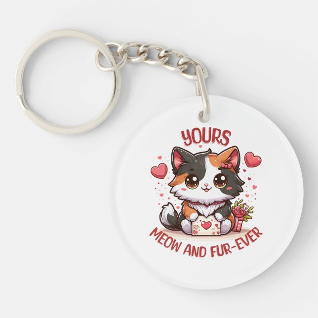 Bedårande Calico Katt Alla Hjärtans Dag  (Framsidan)