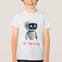 Bedårande Chibi Rymdrobotkompis - Minimalistisk Di T Shirt