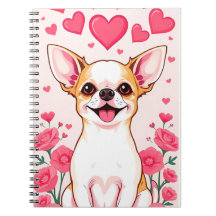 Bedårande Chihuahua med rosa hjärtan