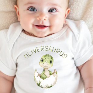 Bedårande dinosaurie Personlig dino Babysaurus T Shirt