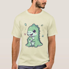 Bedårande dinosaurieomfamning t shirt