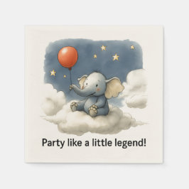 🎈Bedårande Elefantfirande Servetter 🐘✨