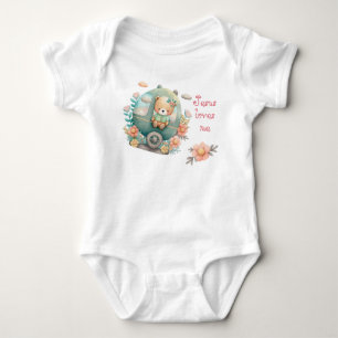 Bedårande Faith Pastell Gammaldags Björn Körvagn B T Shirt