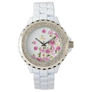 Bedårande Färgglada Blommor För Tjejer Armbandsur