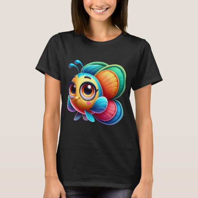 Bedårande Fjärilsfisk T Shirt (Framsida)