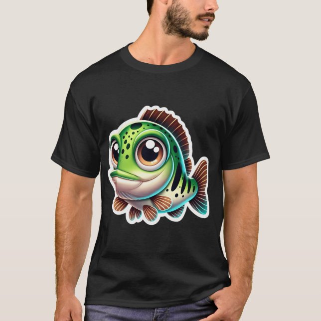 Bedårande fläckig öringabborre t shirt (Framsida)