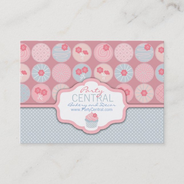 Bedårande flickavisitkort visitkort (Framsida)