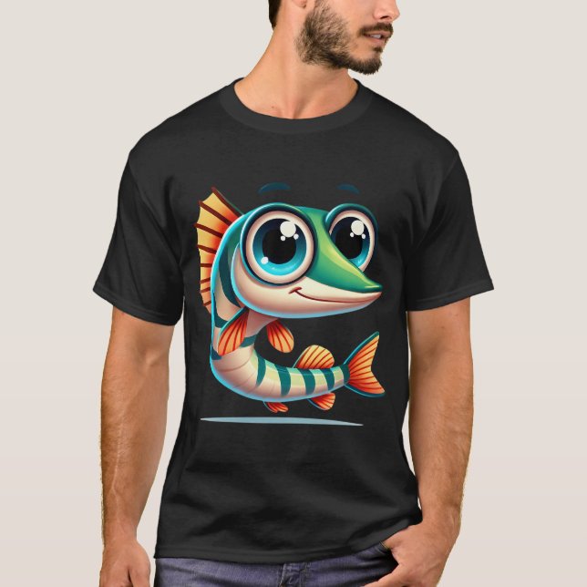 Bedårande Florida Gar Fisk T Shirt (Framsida)