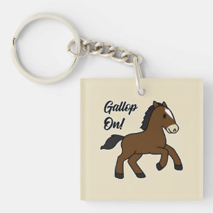 Bedårande Galopp På! Glad Fölunge Kawaii Häst Desi