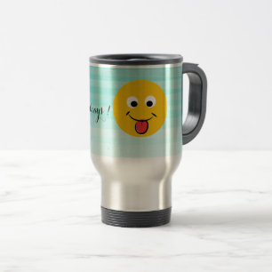 Bedårande Glad Emoji Ansikte - Var alltid glad Resemugg