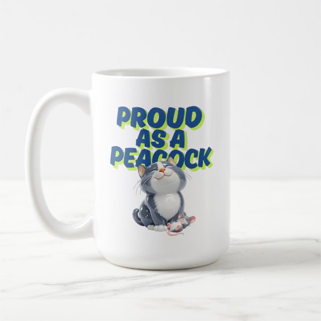  Bedårande Grå Katt  Kaffemugg (Vänster)