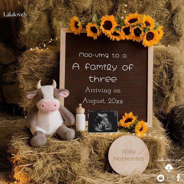 Bedårande graviditetsannonsering i lantlig stil  julkort (Skapare uppladdad)