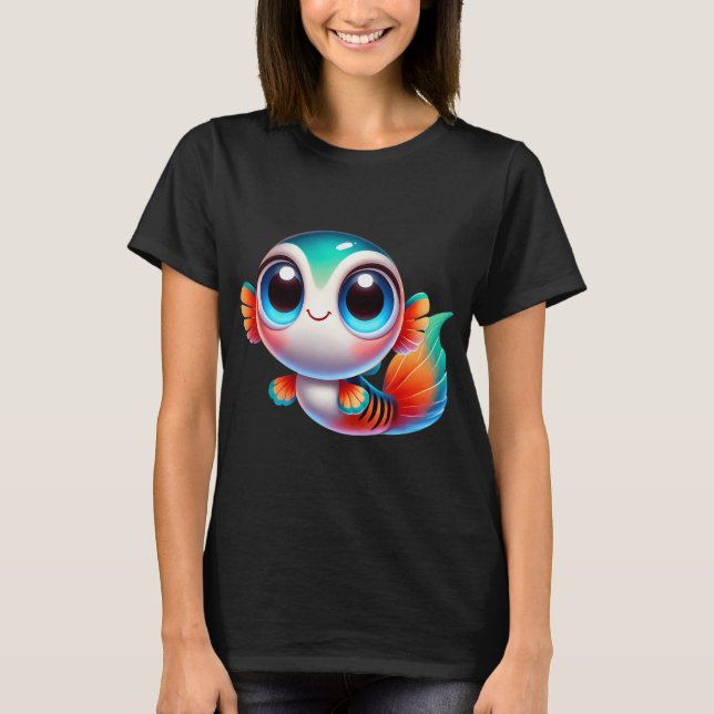 Bedårande Guppy Fisk T Shirt (Framsida)
