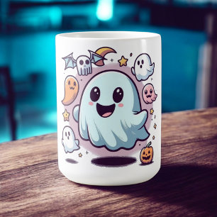 Bedårande Halloween-spökpatrullen & skrämmande vän Kaffemugg