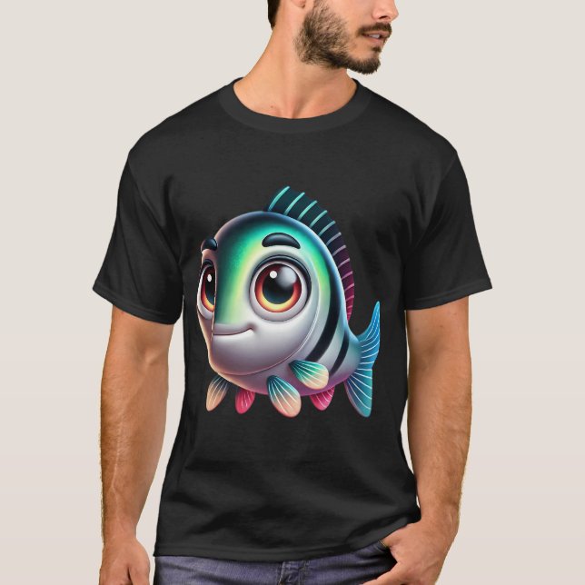 Bedårande havsabborrfisk t shirt (Framsida)