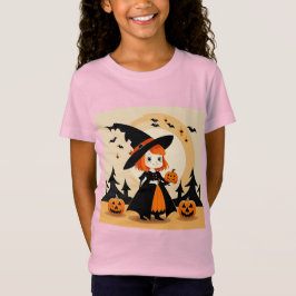 Bedårande häxa som håller pumpa t shirt