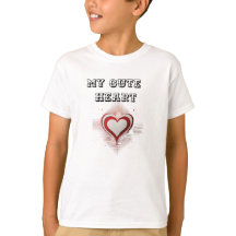 Bedårande Hjärtbarn T-Shirt: Sprid Kärlek Överallt