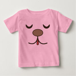 Bedårande hund ansikte rosa  t shirt