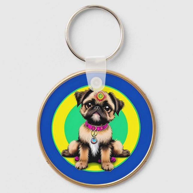 Bedårande hund nyckelring (Framsida)